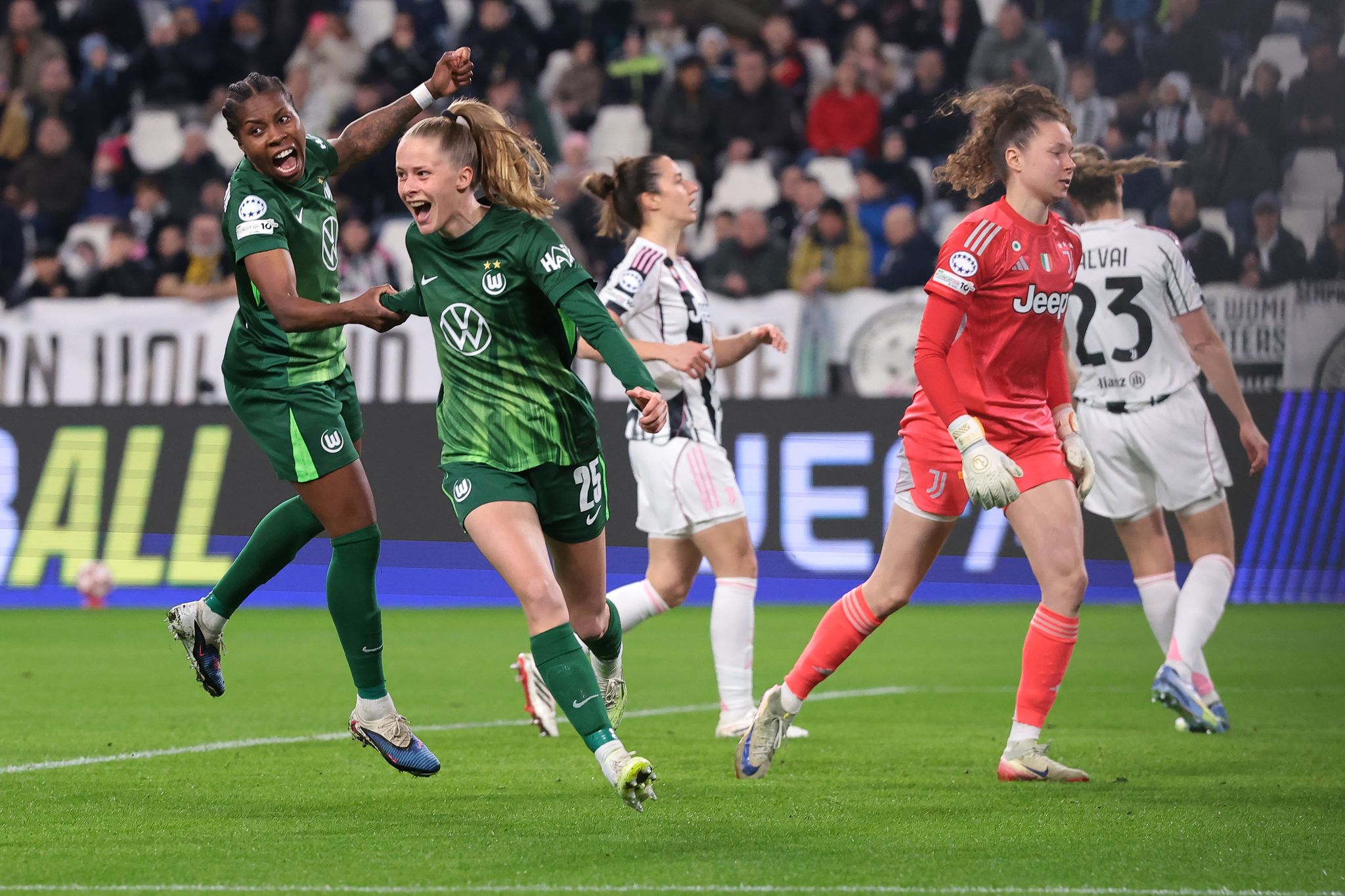 VfL Wolfsburg erreicht Champions-League-Viertelfinale